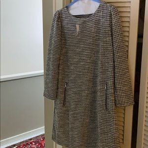 Gap Houndstooth Tweed Shift Dress